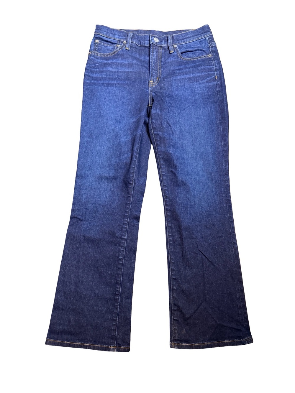 Edwin women size 26 classic mid-rise med/dark wash bootcut flare jeans